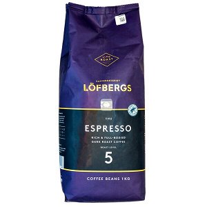 кофе LOFBERGS ESPRESSO 1 кг зерно 1/4