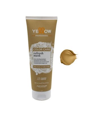 Пигментированная маска для волос тон 13 пепельно-золотистый YELLOW REFRESH MASK, 250 мл