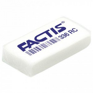 Ластик FACTIS 336 RC (Испания), 40х20х8 мм, белый, прямоугольный, синтетический каучук, CNF336RC