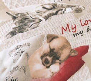 Комплект постельного белья в детскую кроватку, бязь "Люкс" (Милый друг)