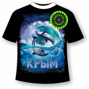 Детская футболка Дельфины ночью 967