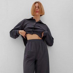 Костюм женский (рубашка, брюки) MINAKU: Home Collection, графит