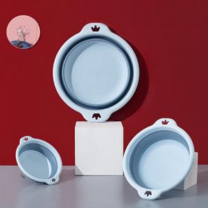 Таз складной, силиконовый, 7 л, 37 x 12 см