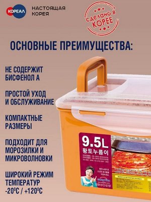 Контейнер с прессом для засолки Nooreum 9.5 л