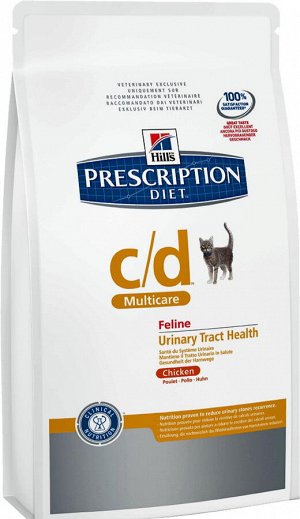 Hill's PD Feline c/d Multicare д/кош при урологии Курица 10кг