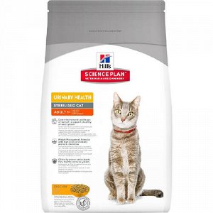 Hill's SP Feline Adult Urinary+Sterilised д/кош стерил Курица 300гр (1/6)