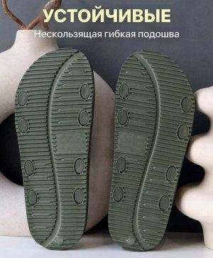 Шлепанцы мужские в стиле биркенштоки цвет Хаки