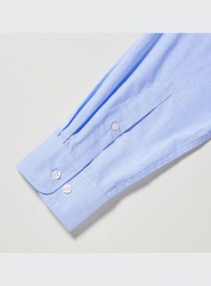 UNIQLO - базовая хлопковая оверсайз рубашка - 69 NAVY
