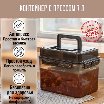 Корейские контейнеры с прессом для маринования и засолки