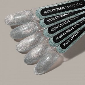 Гель-лак Magic cat Crystal Icon (белое серебро)