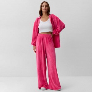 Костюм женский (толстовка, брюки) KAFTAN Plushy, фуксия