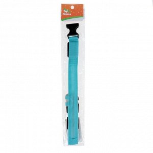 Ошейник с подсветкой, зарядка от USB, 3 режима свечения, голубой, до 38 см