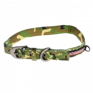 Ошейник Dogness Camo, L, 51-64 х 2,5 см, нейлон/неопрен, зеленый