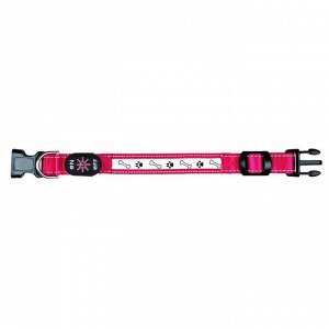 Светящийся ошейник Trixie для собак USB, L–XL, 50–60 х 2,5 см, красный