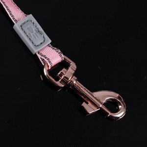 Рулетка Dogness Elegance Range, лента 3 м, до 12 кг, расцветка графика, розовая