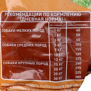 Сухой корм Chammy для собак крупных пород, мясное ассорти, 12 кг