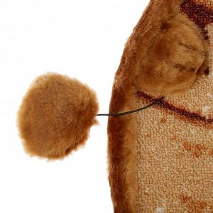 Когтеточка подвесная "Мишутка" Зооник, 53 х 29 х 30 см, ковролин