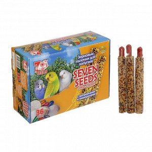 Набор палочки "Seven Seeds" для попугаев с витаминами и минералами, коробка 36 шт, 786 г
