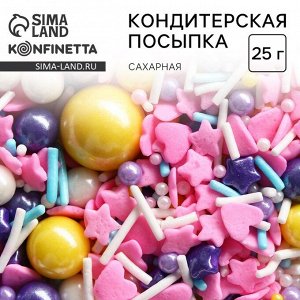 Кондитерская посыпка новогодняя для торта, фигурная, 25 г.