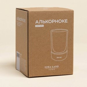 Стакан с двойными стенками SL Home «Алькорноке», 300 мл, 8x12 см, на пробковой подставке, стекло, прозрачный