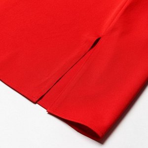 Платье женское MINAKU: Silk pleasure цвет красный.