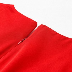Платье женское MINAKU: Silk pleasure цвет красный.