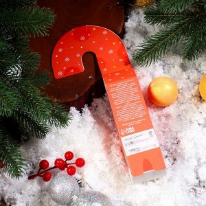 Новогодний подарочный набор косметики. Бомбочки для ванны «Леденец», золотой, 3 шт по 70