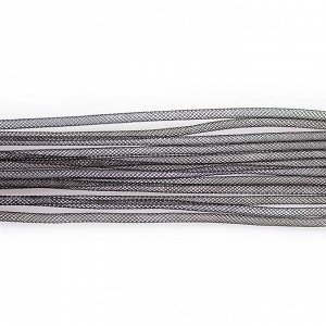 Бижутерная сетка-рукав, 4мм, черная, 1 метр