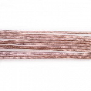 Бижутерная сетка-рукав, 4мм, коричневая, 1 метр