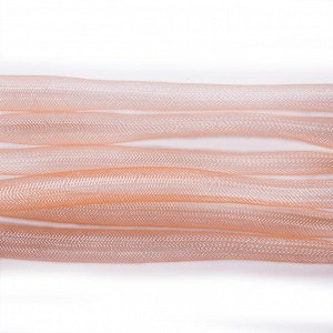 Бижутерная сетка-рукав, 15мм, персиковая, 1 метр, УЦЕНКА
