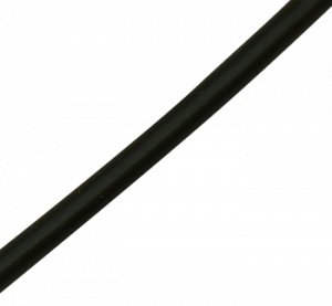 Шнур резиновый без отверстия, 5мм, черный, 1 метр