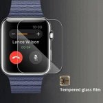 Защитное стекло apple watch 40 mm с круглыми краями в техпаке (высшее качество ААА)