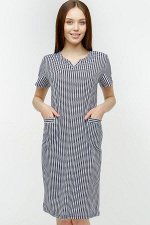 #61628 Платье черно-белый