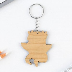 Брелок для ключей деревянный аниме "С крыльями"
