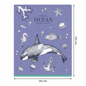 Тетрадь 48л., А5, клетка BG ""Ocean""