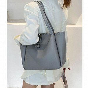 Женская сумка серая 03023