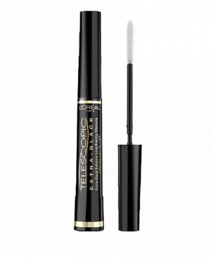 Тушь для ресниц для удлинения и разделения, экстрачерная Telescopic Extra-Black Mascara
