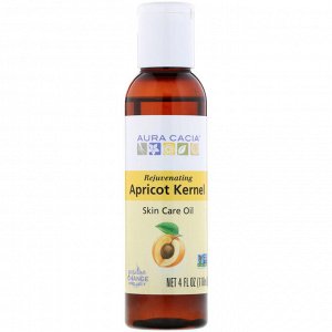 Aura Cacia, Skin Care Oil, Rejuvenating Apricot Kernel, 4 fl oz (118 ml)