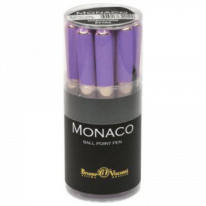 Ручка шариковая BRUNO VISCONTI Monaco, лавандовый корпус, 0,