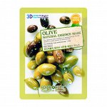 Тканевая 3D маска  23г Foodaholic olive natural essence mask
