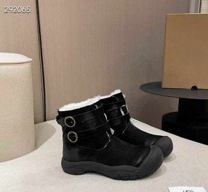 Ботинки женские зимние замшевые