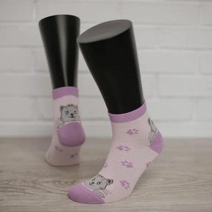 WZM13, розовый/лиловый носки