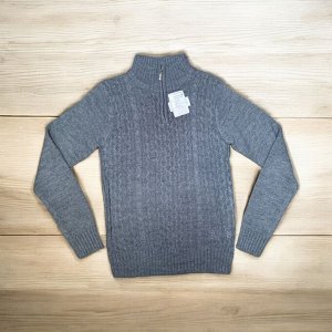 Кофта для мальчика серая на замочке