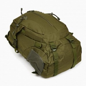 Рюкзак тактический туристический Storm tactic, 30 л, с карманами, однотонный, оливковый