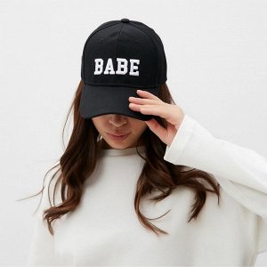 Бейсболка MIST "Babe", цвет черный, размер 56-58