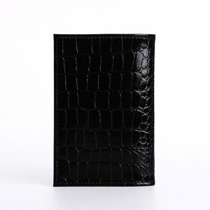 Обложка для паспорта TEXTURA, цвет чёрный