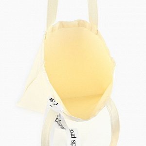 Сумка шопер с лентой Prosecco, 35x0.5x40 см, бежевые