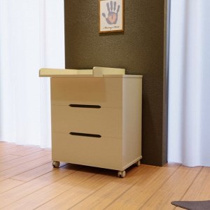 Комод пеленальный детский ИНКАНТО Anniken ECCO 800/3, 83х45х97 см., 3 ящика, цвет белый