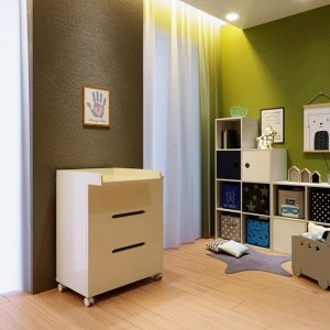 Комод пеленальный детский ИНКАНТО Anniken ECCO 800/3, 83х45х97 см., 3 ящика, цвет белый