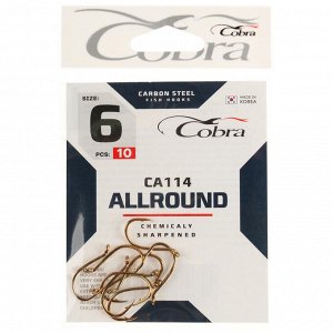 Крючки Cobra ALLROUND серия CA114 №6, 10 шт.